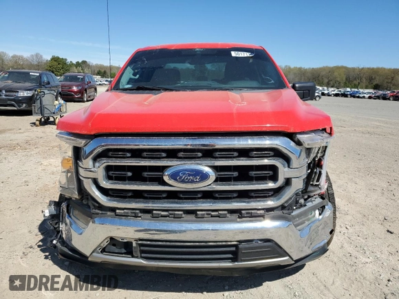 2021 Ford F-150 XL with VIN 1FTEW1C58MKD06889, listed as a Copart auction lot 50171705 with 88,932 mi miles and Salvage title. Bid and sale history available at DreamBid. Image 5.