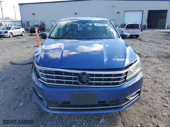 2017 Volkswagen Passat 1.8T SEL Premium with VIN 1VWCT7A37HC077459, listed as a Copart auction lot 76312324 with 0 mi miles and Clean Title. Bid and sale history available at carsss.com. Image 5.