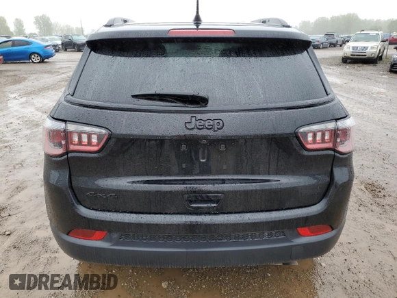 2021 Jeep Compass Altitude with VIN 3C4NJDBB7MT517572, listed as a Copart auction lot 57834785 with 23,523 mi miles and Non repairable. Bid and sale history available at DreamBid. Image 6.