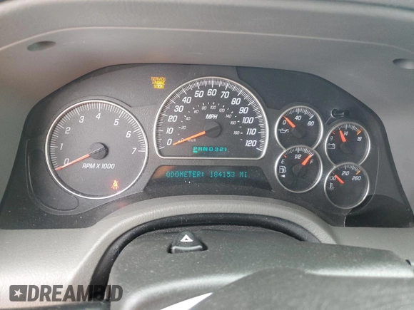 2004 GMC Envoy SLT with VIN 1GKDT13SX42404837, listed as a Copart auction lot 84515994 with 184,153 mi miles and Salvage Title. Bid and sale history available at carsss.com. Image 9.