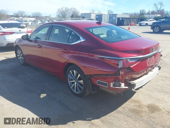 2021 Lexus ES with VIN 58ADZ1B16MU085500, listed as a IAAI auction lot 41674503 with 67,380 mi miles. Bid and sale history available at carsss.com. Image 3.