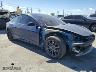 2022 Tesla Model 3 Long Range with VIN 5YJ3E1EB1NF339163, listed as a Copart auction lot 46837575 with 134,890 mi miles and Salvage Title. Bid and sale history available at carsss.com. Image 4.