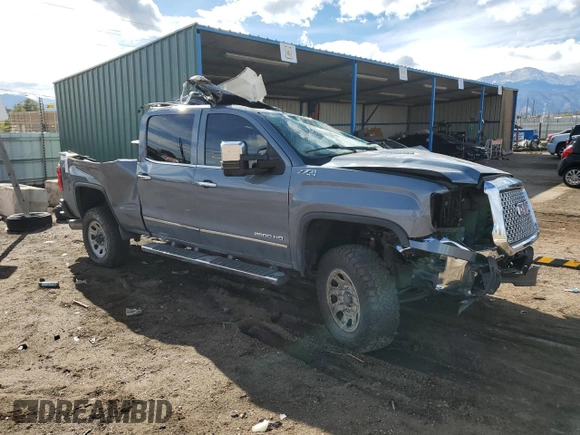 2015 GMC Sierra 2500HD SLT with VIN 1GT12ZE8XFF604369, listed as a Copart auction lot 78880784 with Not provided miles and Salvage title. Bid and sale history available at DreamBid. Image 4.