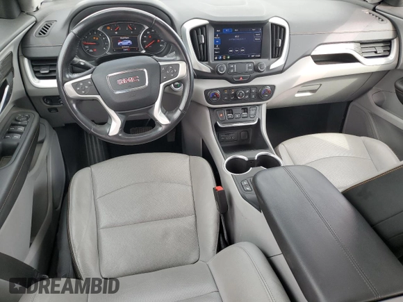 2020 GMC Terrain SLT with VIN 3GKALPEV4LL308244, listed as a Copart auction lot 44169165 with 33,697 mi miles and Salvage title. Bid and sale history available at DreamBid. Image 8.