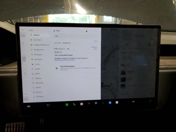 2021 Tesla Model S Long Range z VIN 5YJSA1E58MF454648, wystawiony jako Copart lot #57303595 z przebiegiem 30 003 mil mil oraz Szkoda całkowita • Salvage title. Historia ofert i sprzedaży dostępna na DreamBid. Obrazek 9.