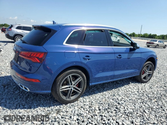 2019 Audi SQ5 Premium Plus with VIN WA1B4AFY2K2132694, listed as a Copart auction lot 51310185 with 22,753 mi miles and Salvage Title. Bid and sale history available at carsss.com. Image 3.