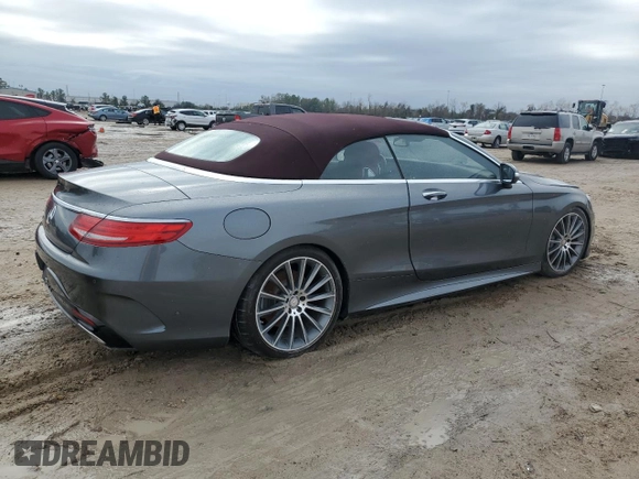 2017 Mercedes-Benz S 550 with VIN WDDXK8CB6HA022245, listed as a Copart auction lot 41461915 with Not Provided miles and Non Repairable. Bid and sale history available at DreamBid. Image 3.