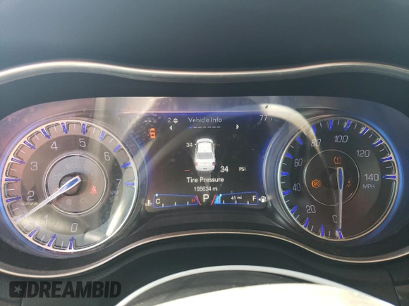 2016 Chrysler 300 Limited with VIN 2C3CCAAG2GH282531, listed as a Copart auction lot 48050965 with 195,634 mi miles and Salvage Title. Bid and sale history available at carsss.com. Image 9.