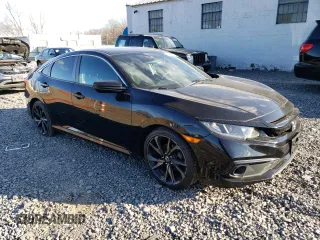 2020 Honda Civic Sedan Sport with VIN 19XFC2F83LE211893, listed as a Copart auction lot 88170695 with 47,260 mi miles and Salvage Title. Bid and sale history available at carsss.com. Image 4.