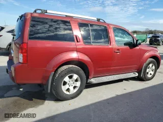 2005 Nissan Pathfinder LE with VIN 5N1AR18U85C724592, listed as a Copart auction lot 42197395 with 144,783 mi miles and Salvage Title. Bid and sale history available at carsss.com. Image 3.