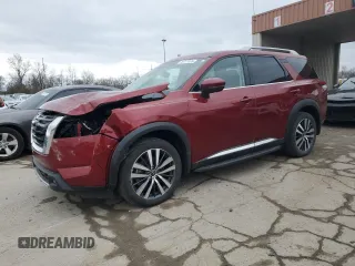 2022 Nissan Pathfinder Platinum z VIN 5N1DR3DK4NC264859, wystawiony jako Copart lot #49777035 z przebiegiem 53 268 mil mil oraz Szkoda całkowita • Salvage title. Historia ofert i sprzedaży dostępna na DreamBid. Obrazek 1.