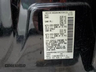 2010 Nissan Frontier Pro-4X с VIN 1N6AD0EV6AC427323, выставлен на аукционе Copart как лот 58219055 с пробегом 243 206 миль миль и Списание • Salvage title. История ставок и продаж доступна на DreamBid. Изображение 13.