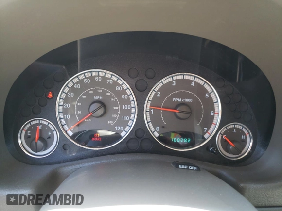 2006 Jeep Liberty Limited with VIN 1J4GL58K36W192913, listed as a Copart auction lot 53756785 with 168,282 mi miles and Salvage Title. Bid and sale history available at DreamBid. Image 9.