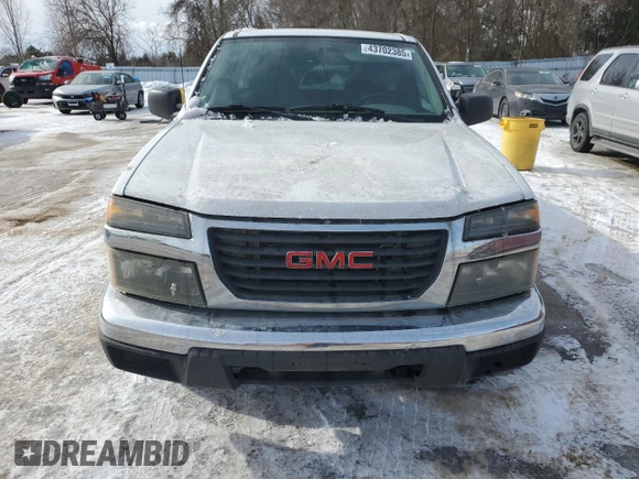 2006 GMC Canyon Work Truck with VIN 1GTCS148968324040, listed as a Copart auction lot 43702385 with 242,461 mi miles and Clean Title. Bid and sale history available at carsss.com. Image 5.