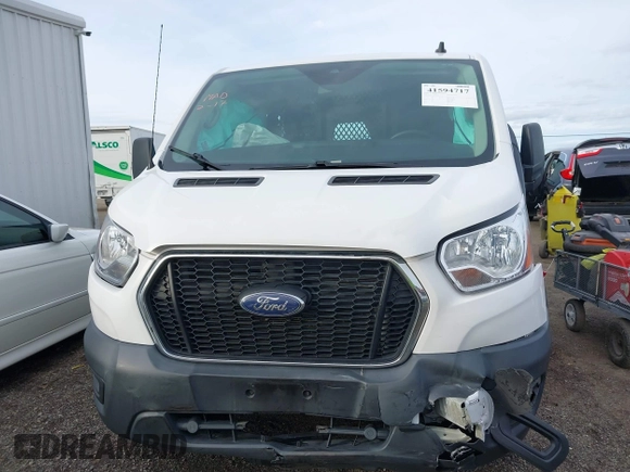 2021 Ford Transit Cargo with VIN 1FTBR1Y81MKA25014, listed as a IAAI auction lot 41594717 with 49,983 mi miles and . Bid and sale history available at DreamBid. Image 12.