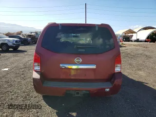 2008 Nissan Pathfinder LE with VIN 5N1BR18B78C612499, listed as a Copart auction lot 75903354 with 0 mi miles and Salvage Title. Bid and sale history available at carsss.com. Image 6.