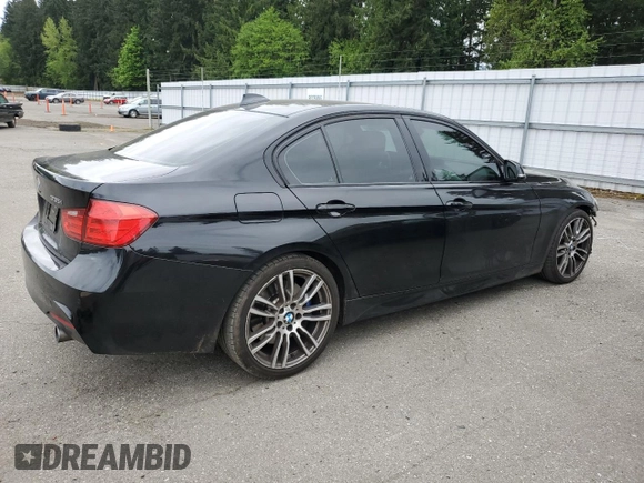 2014 BMW 3 Series 335i with VIN WBA3A9C5XEF477543, listed as a Copart auction lot 54410795 with 67,237 mi miles and Salvage Title. Bid and sale history available at carsss.com. Image 3.