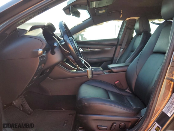2019 Mazda Mazda3 Hatchback w/Preferred Pkg with VIN JM1BPAMM0K1127805, listed as a Copart auction lot 74137354 with 81,452 mi miles and Salvage Title. Bid and sale history available at carsss.com. Image 7.
