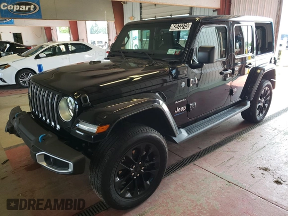 2023 Jeep Wrangler Sahara with VIN 1C4JJXP65PW627241, listed as a Copart auction lot 62873313 with 9,219 mi miles and Clean Title. Bid and sale history available at DreamBid. Image 1.