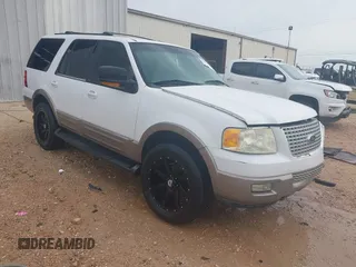 2003 Ford Expedition Eddie Bauer z VIN 1FMFU18L73LA67177, wystawiony jako IAAI lot #42137354 z przebiegiem 189 359 mil mil oraz . Historia ofert i sprzedaży dostępna na DreamBid. Obrazek 1.