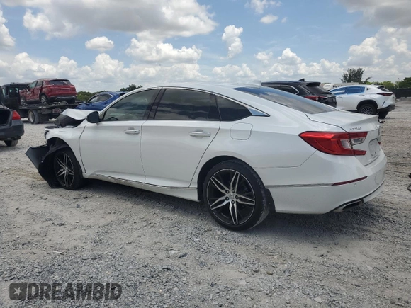 2021 Honda Accord Touring with VIN 1HGCV2F97MA027102, listed as a Copart auction lot 58820925 with 32,457 mi miles and Non repairable. Bid and sale history available at DreamBid. Image 2.