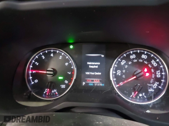 2019 Toyota RAV4 XLE Premium with VIN JTMA1RFV7KD513993, listed as a IAAI auction lot 41774447 with 51,378 mi miles. Bid and sale history available at carsss.com. Image 7.