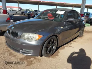 2008 BMW 1 Series 128i with VIN WBAUN13538VH80185, listed as a IAAI auction lot 41381953 with Not Provided miles and . Bid and sale history available at DreamBid. Image 2.