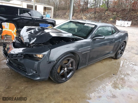 2014 Chevrolet Camaro SS with VIN 2G1FJ1EJ5E9253917, listed as a Copart auction lot 44367545 with 215,552 mi miles and Salvage Title. Bid and sale history available at carsss.com. Image 1.