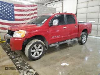 2012 Nissan Titan SV with VIN 1N6BA0EC6CN321585, listed as a Copart auction lot 80860004 with 141,092 mi miles and Salvage Title. Bid and sale history available at carsss.com. Image 1.