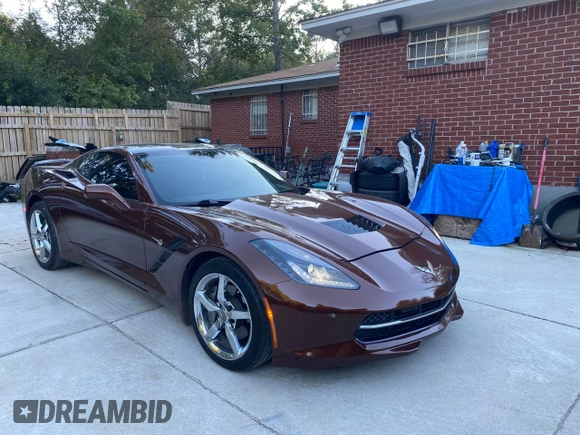 2015 Chevrolet Corvette 2LT with VIN 1G1YD2D79F5112312, listed as a Copart auction lot 78757304 with 64,492 mi miles and Clean Title. Bid and sale history available at carsss.com. Image 1.