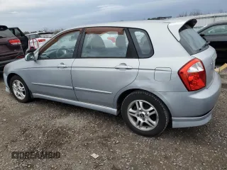 2005 Kia Spectra with VIN KNAFE161055128022, listed as a Copart auction lot 85615204 with 105,444 mi miles and Clean Title. Bid and sale history available at DreamBid. Image 2.