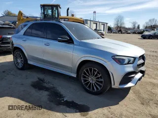 2022 Mercedes-Benz GLE 350 with VIN 4JGFB4KB9NA830600, listed as a Copart auction lot 46502195 with 43,251 mi miles and Salvage title. Bid and sale history available at DreamBid. Image 4.