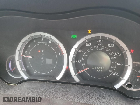 2009 Acura TSX with VIN JH4CU26689C025697, listed as a Copart auction lot 61535445 with 211,074 mi miles and Salvage title. Bid and sale history available at DreamBid. Image 9.