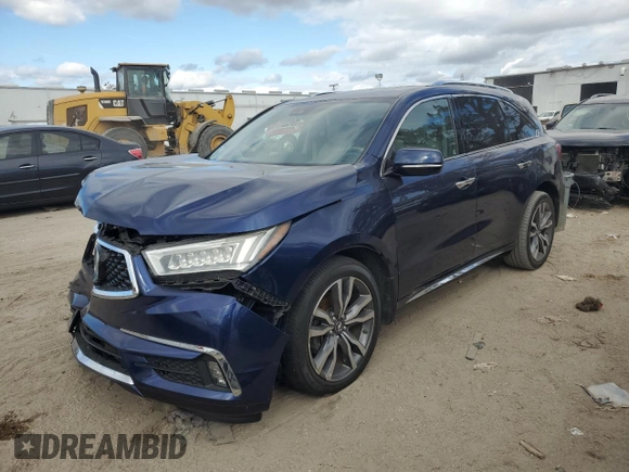 2019 Acura MDX Advance with VIN 5J8YD3H97KL002097, listed as a Copart auction lot 83845534 with Not Provided miles and Non Repairable. Bid and sale history available at DreamBid. Image 1.