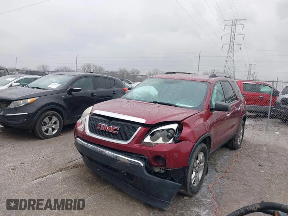 2011 GMC Acadia SL with VIN 1GKKRNED3BJ257940, listed as a IAAI auction lot 41564647 with 180,664 mi miles and . Bid and sale history available at carsss.com. Image 17.