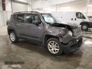 2017 Jeep Renegade Altitude with VIN ZACCJBBB6HPE49807, listed as a Copart auction lot 55518865 with 80,452 mi miles and Non repairable. Bid and sale history available at DreamBid. Image 4.