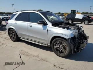 2023 Mercedes-Benz GLE 53 AMG with VIN 4JGFB6BB2PA865364, listed as a Copart auction lot 70387434 with 10,509 mi miles and Salvage title. Bid and sale history available at DreamBid. Image 4.