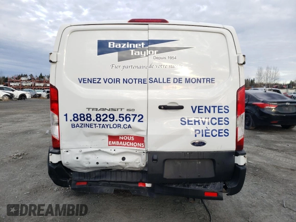 2022 Ford Transit Cargo with VIN 1FTYE1Y82NKA32948, listed as a Copart auction lot 77565844 with 133,959 mi miles and Salvage title. Bid and sale history available at DreamBid. Image 6.