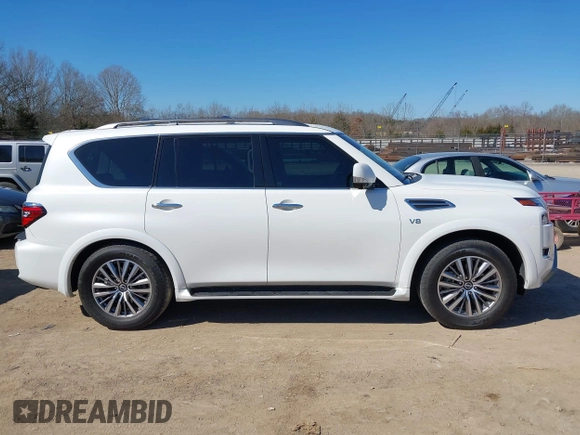 2022 Nissan Armada SL with VIN JN8AY2BC6N9162660, listed as a IAAI auction lot 41651101 with 35,726 mi miles. Bid and sale history available at carsss.com. Image 13.