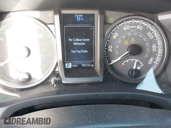 2023 Toyota Tacoma 4WD SR with VIN 3TMCZ5AN7PM587833, listed as a IAAI auction lot 41853887 with 16,532 mi miles. Bid and sale history available at carsss.com. Image 15.