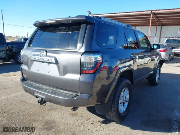 2022 Toyota 4Runner SR5 Premium with VIN JTENU5JR3N5999286, listed as a IAAI auction lot 40907443 with 53,960 mi miles. Bid and sale history available at carsss.com. Image 4.