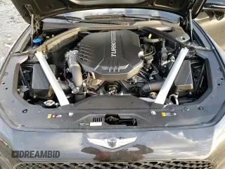 2022 Genesis G70 3.3T with VIN KMTG54TE0NU085311, listed as a Copart auction lot 87284754 with 20,960 mi miles and Salvage title. Bid and sale history available at DreamBid. Image 15.