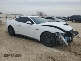 2024 Ford Mustang GT with VIN 1FA6P8CF8R5404335, listed as a Copart auction lot 45398695 with 21,081 mi miles and Salvage Title. Bid and sale history available at DreamBid. Image 4.
