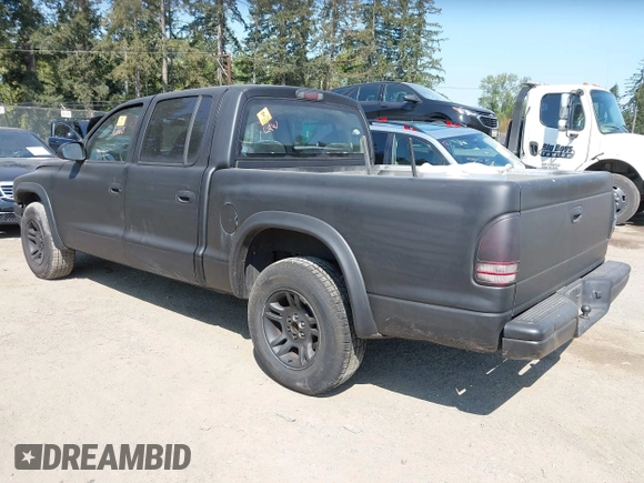 2004 Dodge Dakota SLT with VIN 1D7HL48N44S671513, listed as a IAAI auction lot 42098169 with 189,177 mi miles. Bid and sale history available at carsss.com. Image 3.