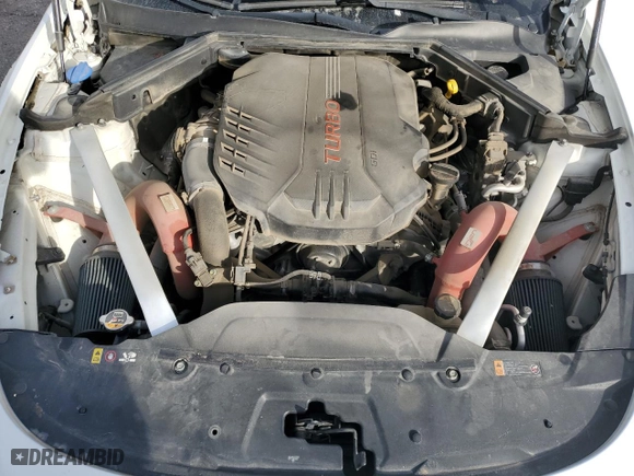 2018 Kia Stinger GT2 with VIN KNAE55LC0J6038897, listed as a Copart auction lot 43089075 with 80,221 mi miles and Salvage Title. Bid and sale history available at carsss.com. Image 13.