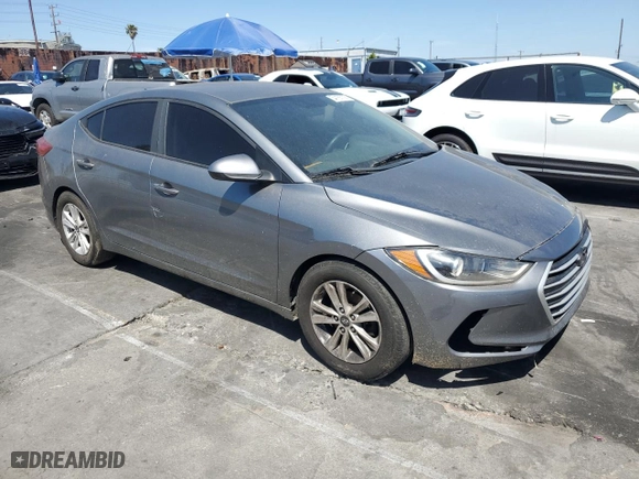 2018 Hyundai Elantra SE with VIN KMHD74LF1JU442151, listed as a Copart auction lot 54155705 with 96,844 mi miles and Salvage Title. Bid and sale history available at carsss.com. Image 4.