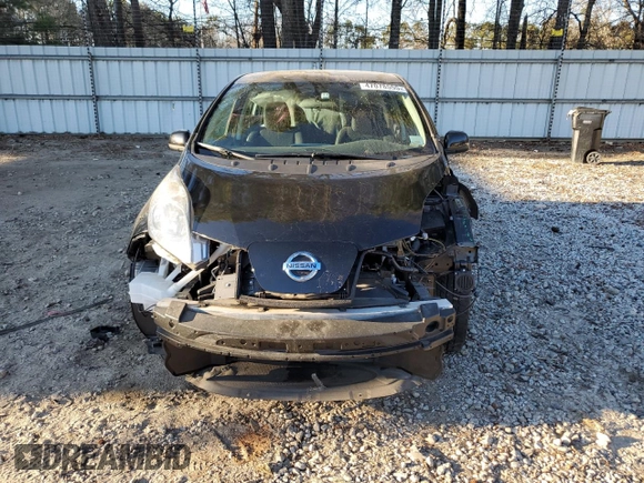 2015 Nissan LEAF SV with VIN 1N4AZ0CPXFC332849, listed as a Copart auction lot 47078555 with 77,339 mi miles and Salvage Title. Bid and sale history available at carsss.com. Image 5.