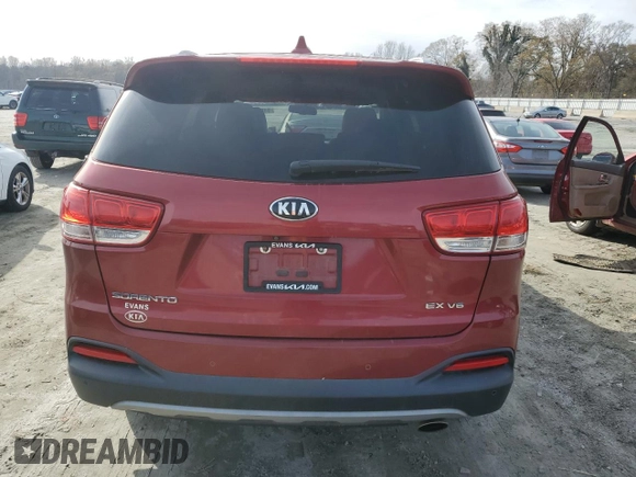 2017 Kia Sorento EX V6 with VIN 5XYPH4A51HG192026, listed as a Copart auction lot 84047994 with 112,610 mi miles and Salvage Title. Bid and sale history available at carsss.com. Image 6.