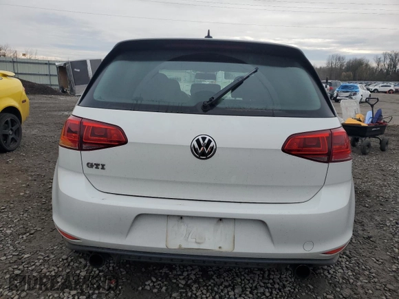 2016 Volkswagen Golf GTI SE with VIN 3VW5T7AU5GM057645, listed as a Copart auction lot 48831295 with 125,252 mi miles and Clean Title. Bid and sale history available at carsss.com. Image 6.