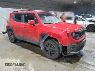 2018 Jeep Renegade Altitude with VIN ZACCJBBB7JPH21173, listed as a Copart auction lot 46781825 with 105,067 mi miles and Salvage title. Bid and sale history available at DreamBid. Image 4.